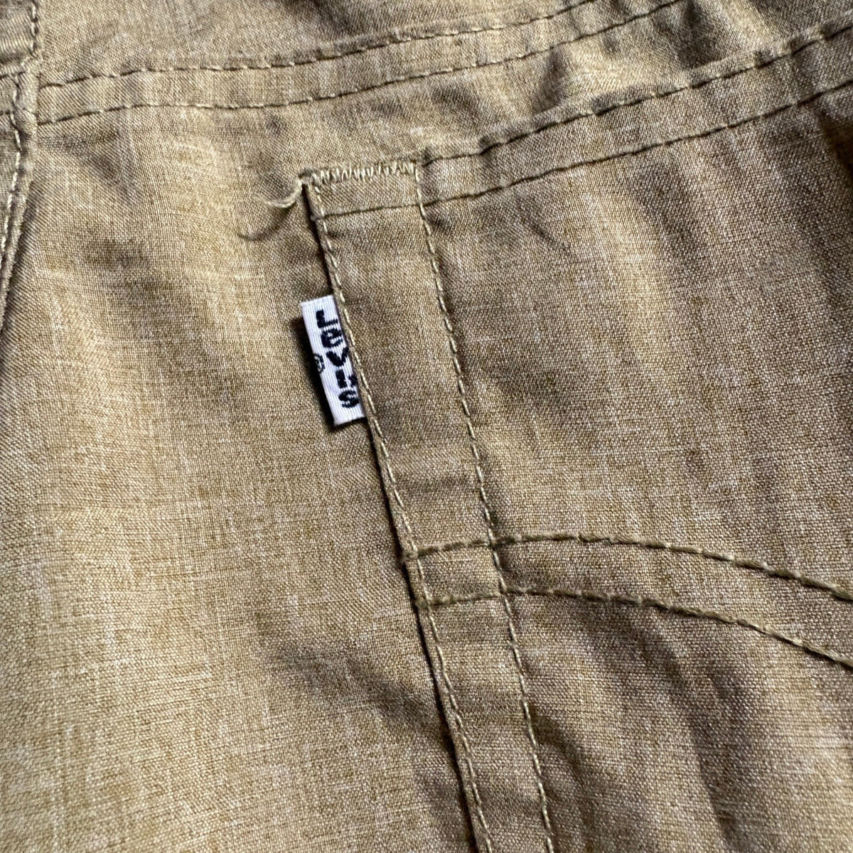 Levis 511 Slim Shorts Boys 18 Reg W29 Green Brown Polyester Blend Casual