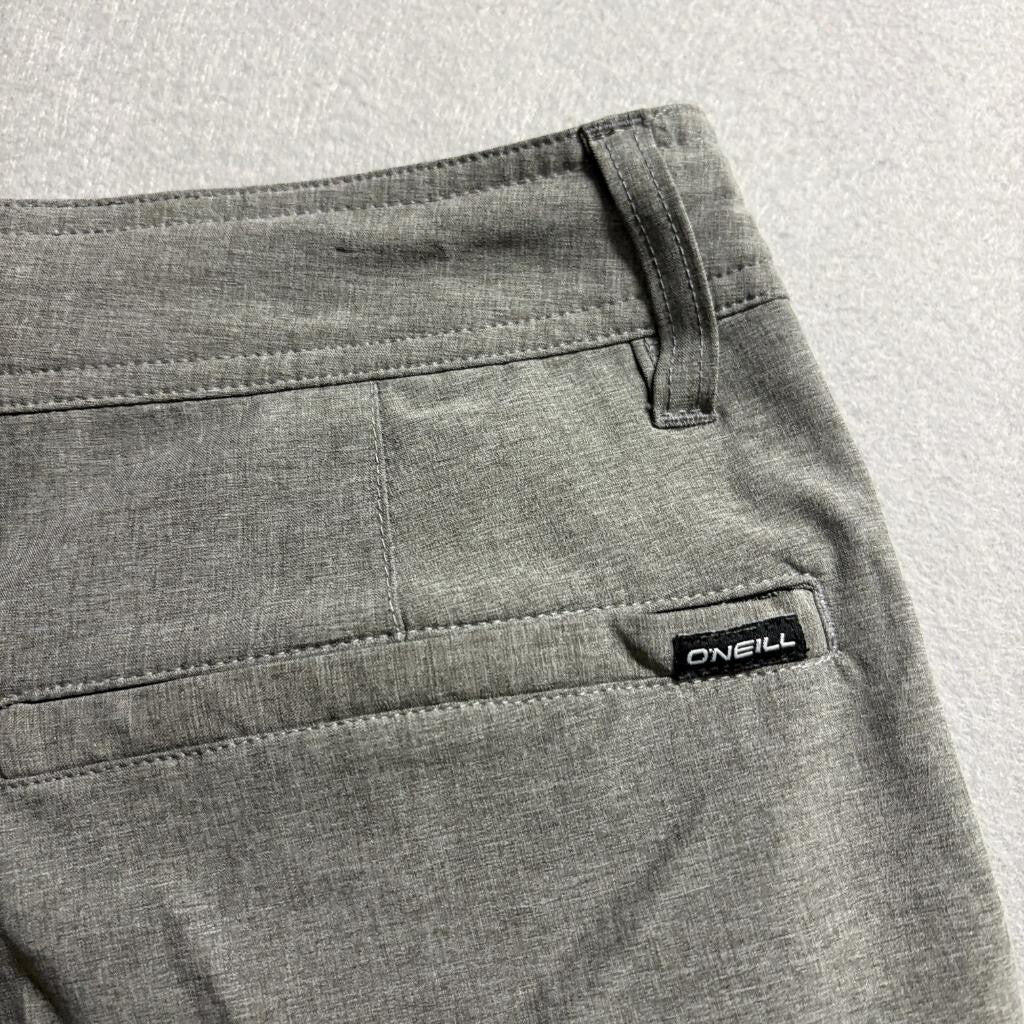 ONeill Hybrid Shorts Mens 32 Gray Boardshorts Walkshorts Stretch Swim Trunks