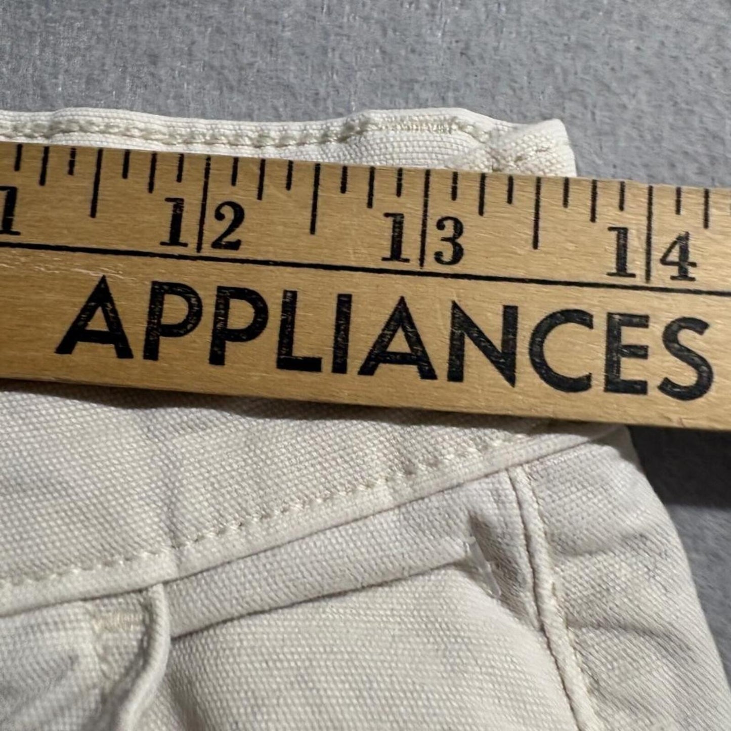 American Eagle Carpenter Pants Womens 4 Beige Khaki Stretch Straight Leg Utility
