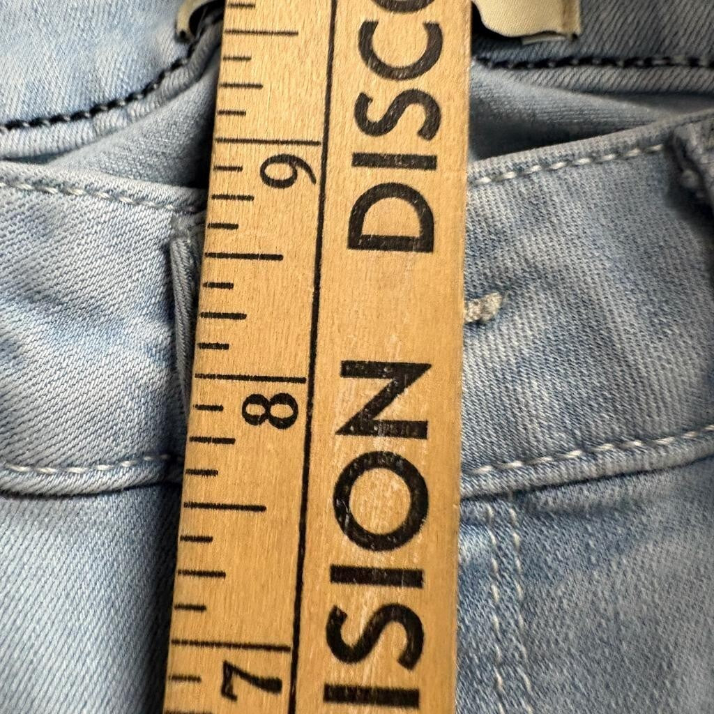 Jordache Legacy Womens Skinny Jeans Size 4 Light Wash Studded Pockets Stretch