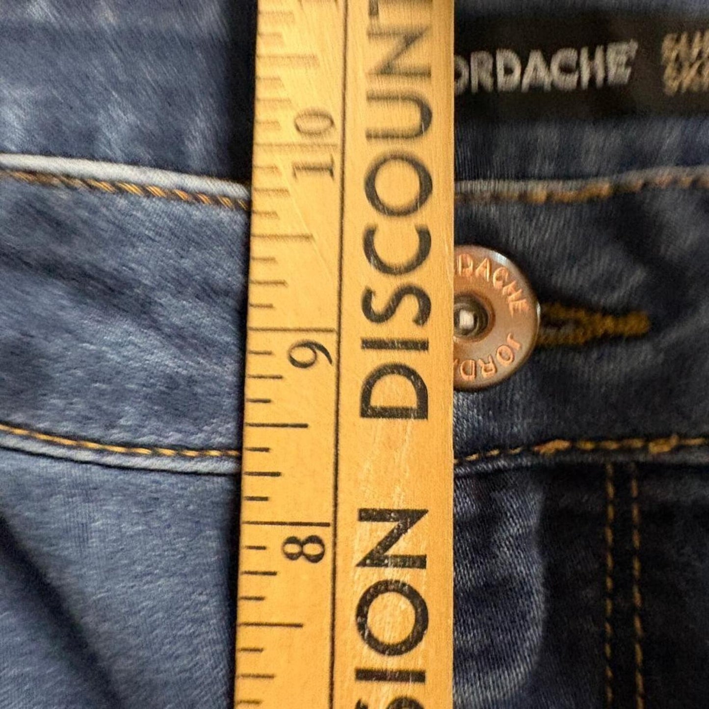 Jordache Super Skinny Jeans Womens Size 12 Dark Wash Blue Denim Stretch
