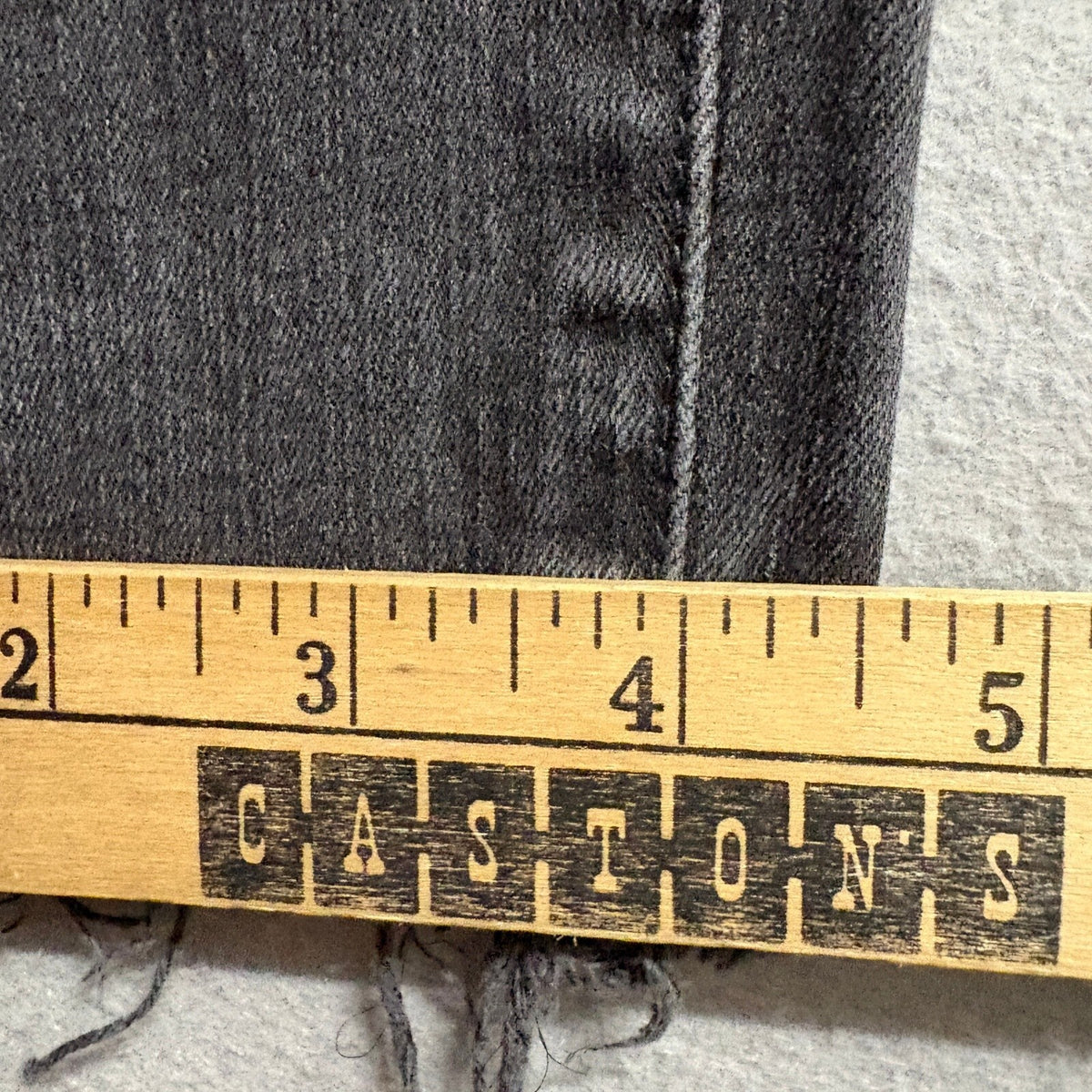 Madewell 9 High Rise Skinny Jeans Womens 24 Black Button Fly Raw Hem Stretch