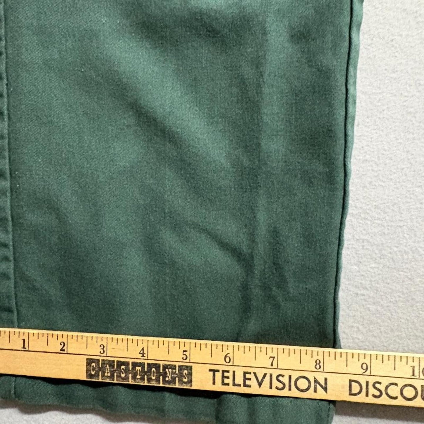 Dickies Boys Chino Pants Size 14 Green Flat Front School Uniform Workwear