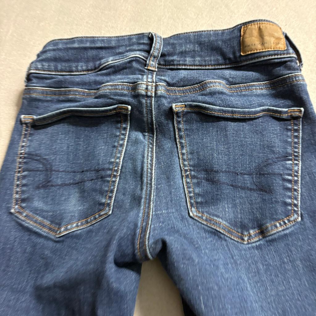 American Eagle Kick Boot Jeans Womens Size 2 Regular Next Level Stretch Blue