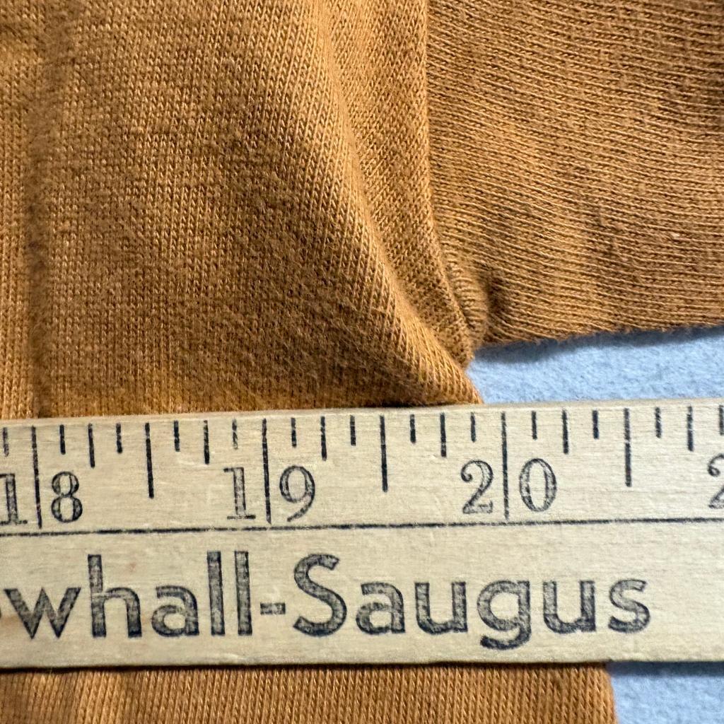 Vintage Hankey Heavyweight Blank T-Shirt Mens XL Brown Single Stitch Made in USA