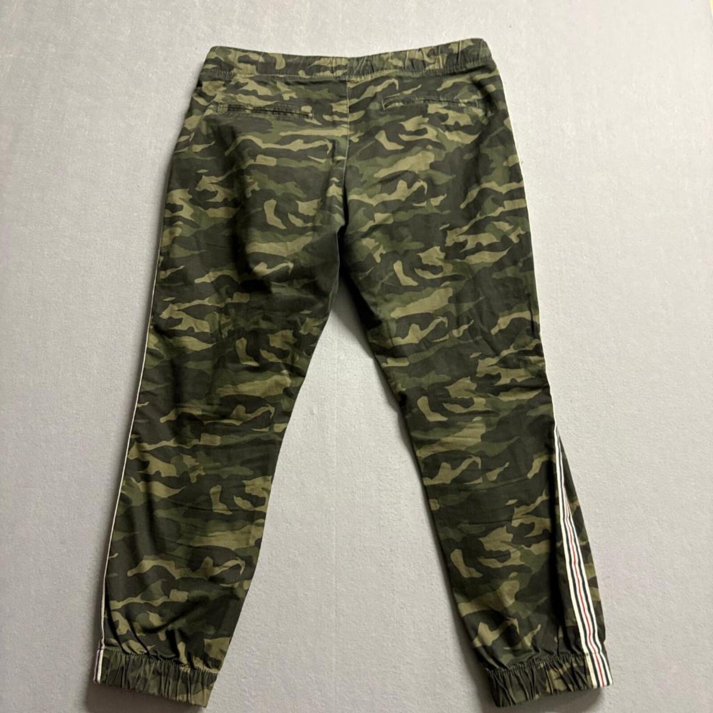Cotton On Camo Jogger Pants Womens Size US 8 Green Camouflage Side Stripe