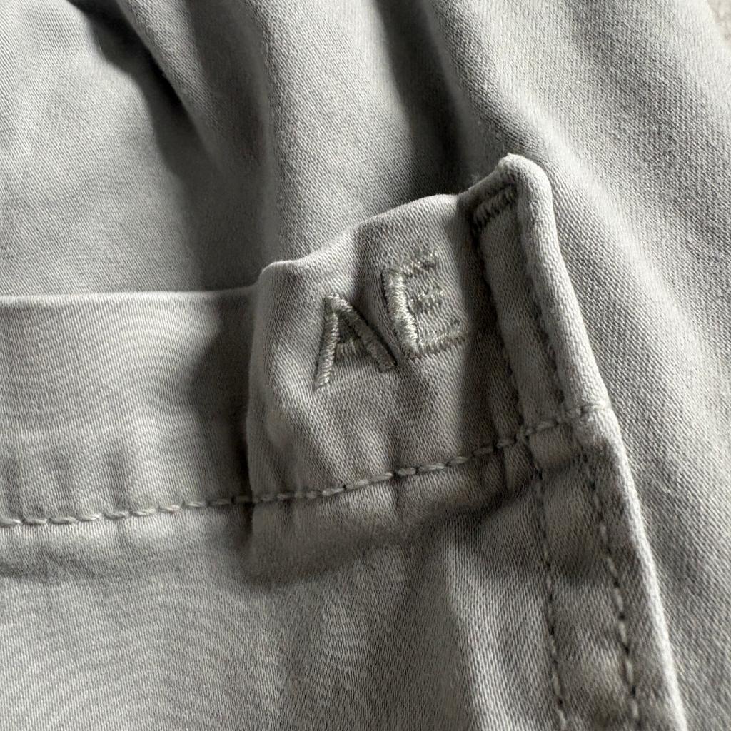 American Eagle Outfitters Womens Jogger Pants Size 6 Gray Elastic Waist Cargo