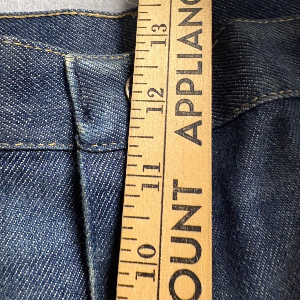 Vintage Rustler Jeans Mens 36x32 Blue Denim Straight Leg Workwear Made in CR