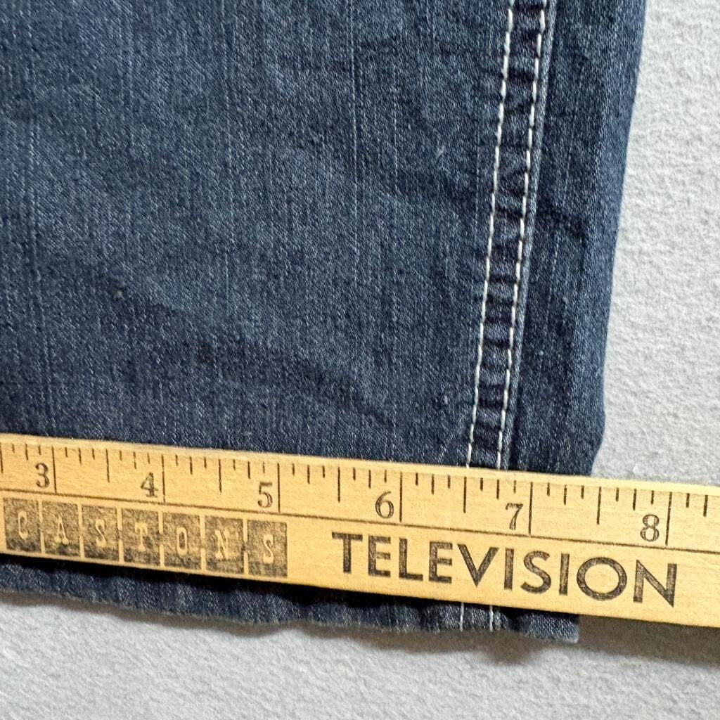 Angels Jeans Womens 20W Skinny Legs Dark Wash Stretch Denim Studded Belt NWT