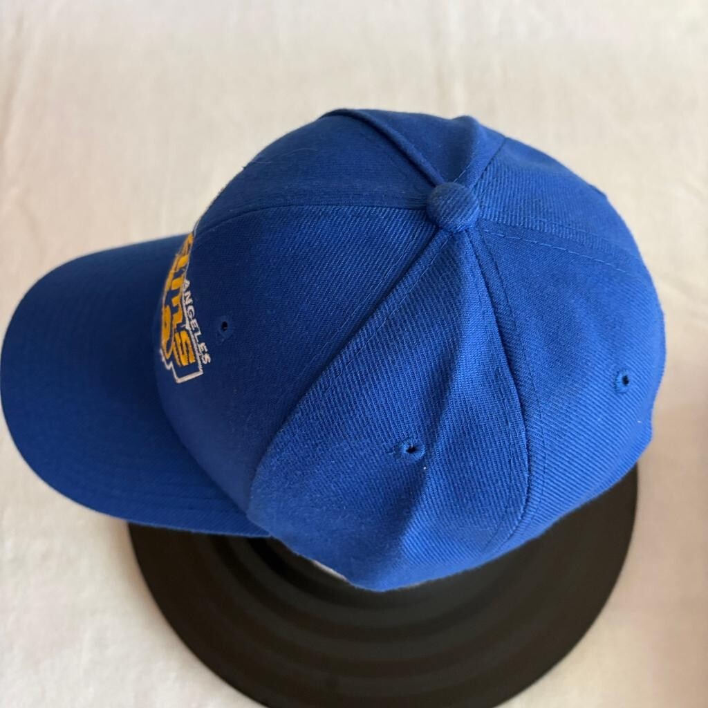 Los Angeles Rams Hat Cap Mens One Size Blue Polyester Adjustable Strapback