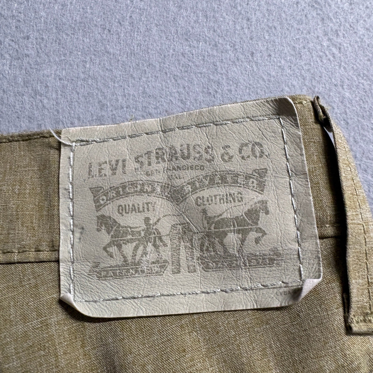 Levis 511 Slim Shorts Boys 18 Reg W29 Green Brown Polyester Blend Casual