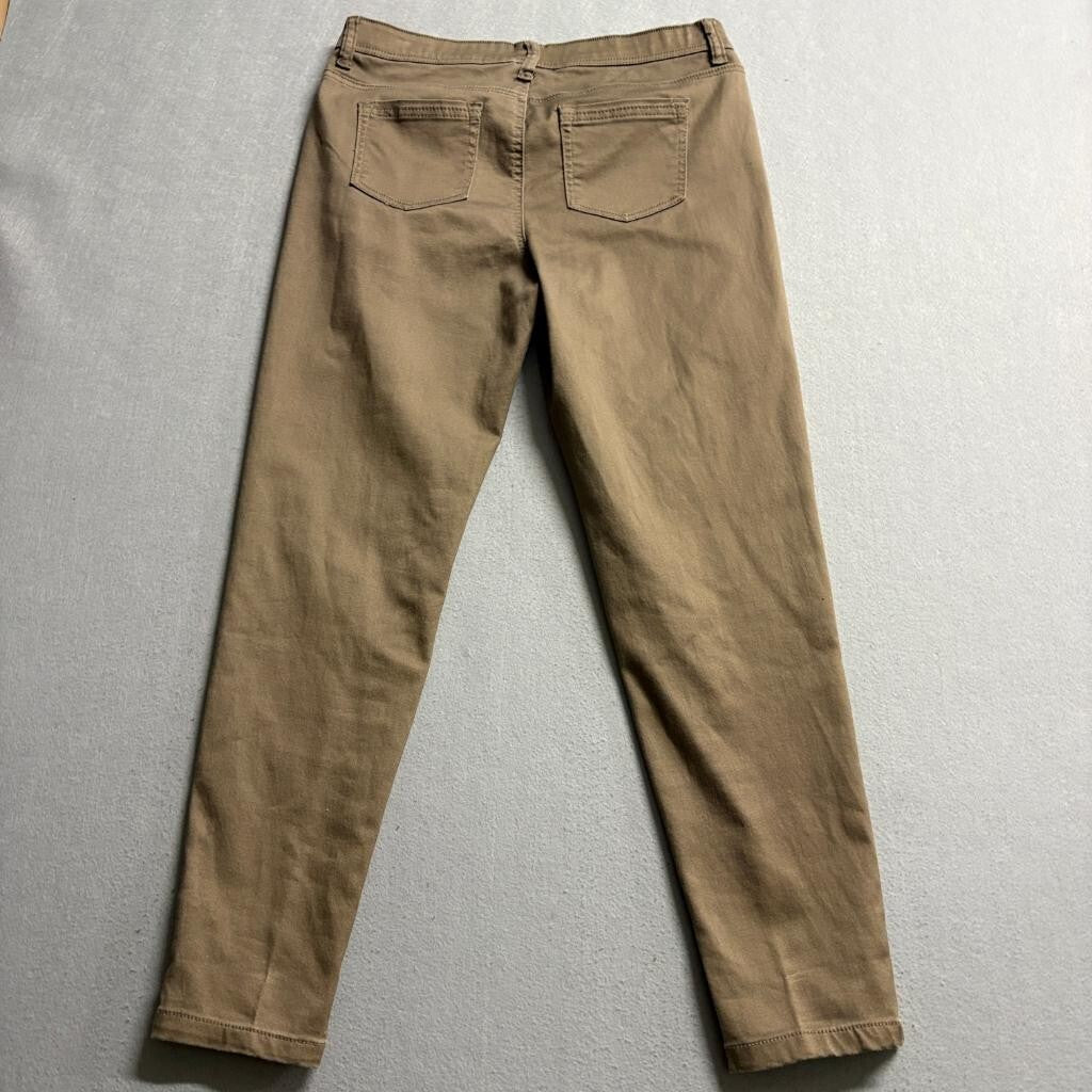 D&Co Denim and Co Womens Medium Brown Stretch Pull On Skinny Pants