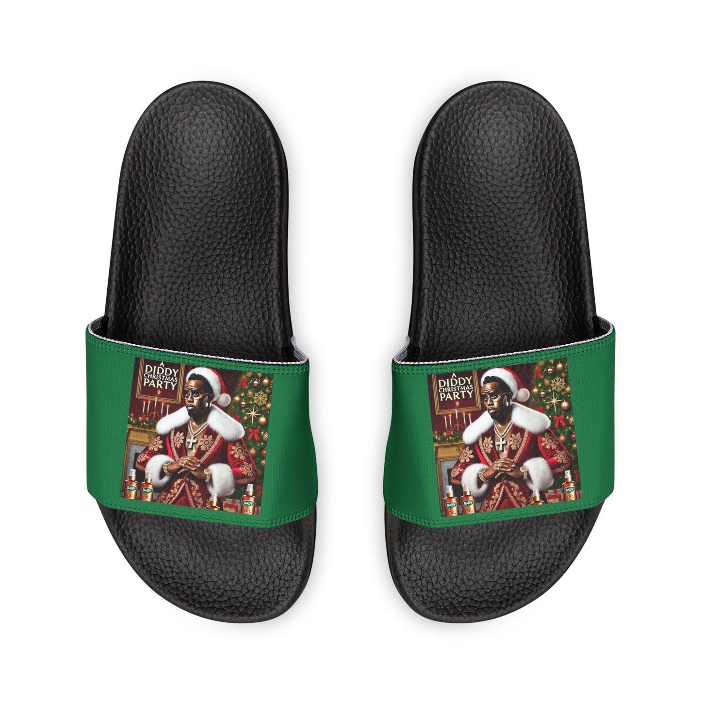 Diddy Christmas Party Men's Removable-Strap Sandals Printify