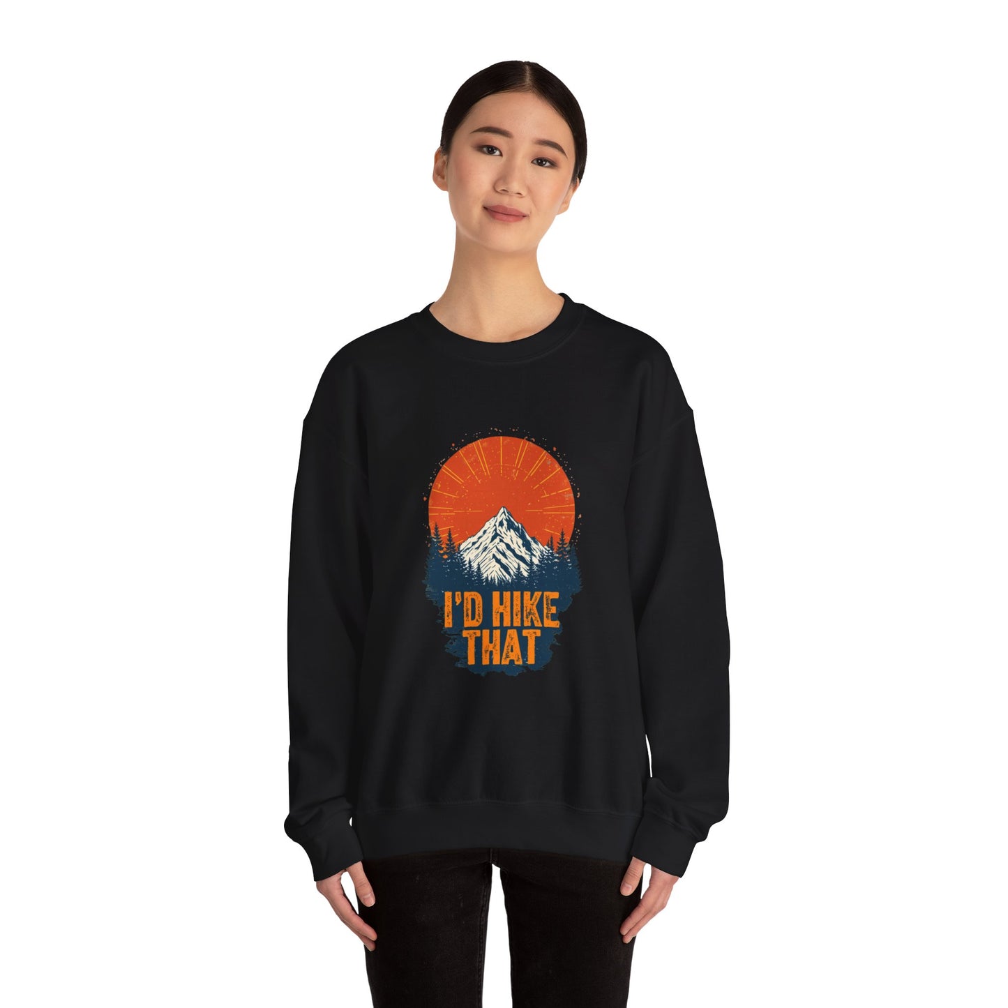 Id Hike That Unisex Heavy Blend Crewneck Sweatshirt