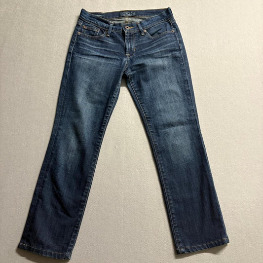 Lucky Brand Sweet Straight Ankle Jeans Womens 4/27 Blue Denim Medium Wash 30x26
