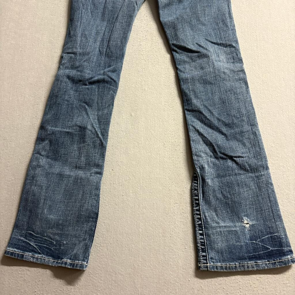 Miss Me Bootcut Jeans Womens Size 30 JP5033-T Blue Denim Embellished Y2K