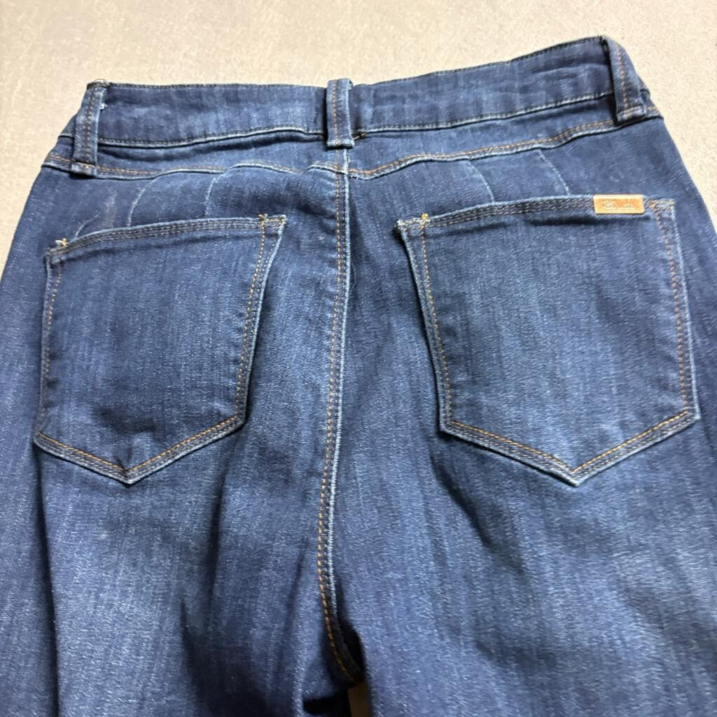 I&M Black Label Flare Jeans Womens Size 3 Blue Denim High Rise Bell Bottoms