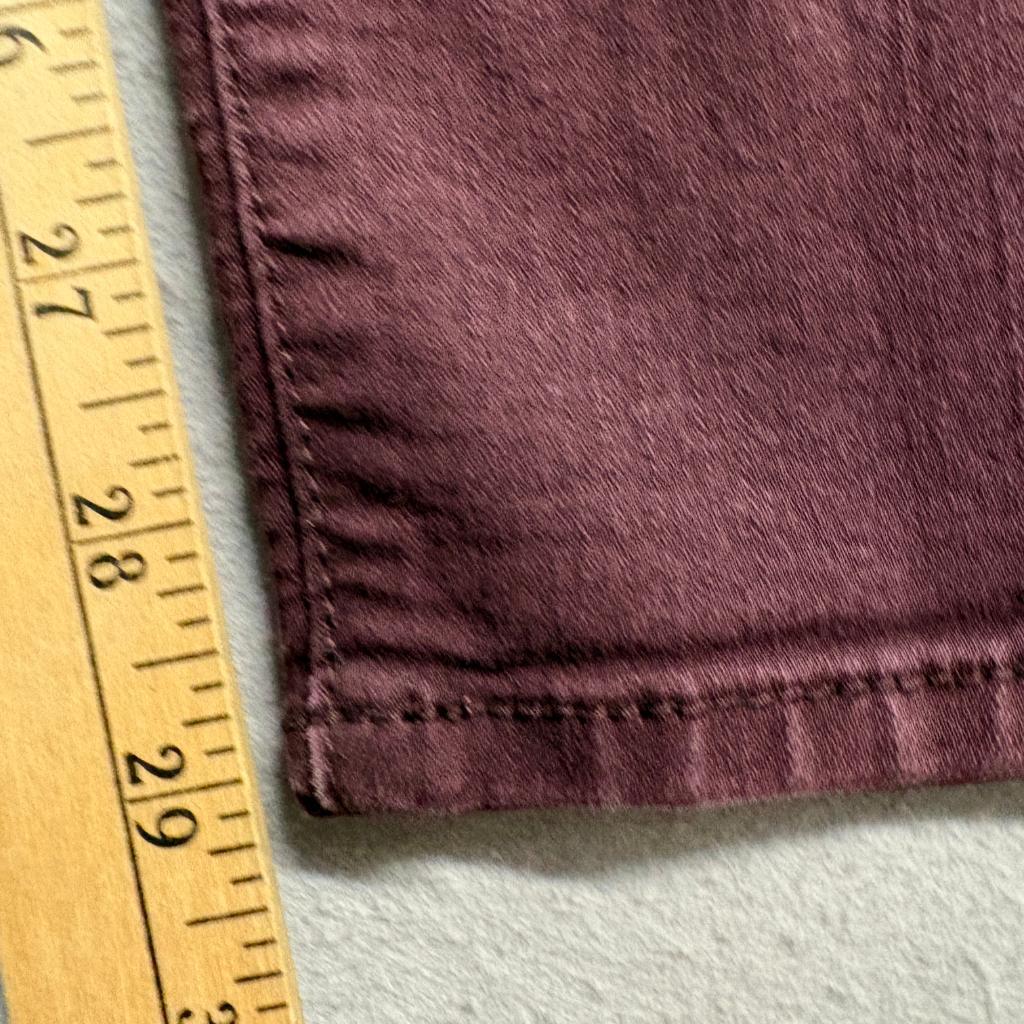 Lovesick Super Skinny Jeans Womens Size 11 Burgundy Maroon Stretch Denim
