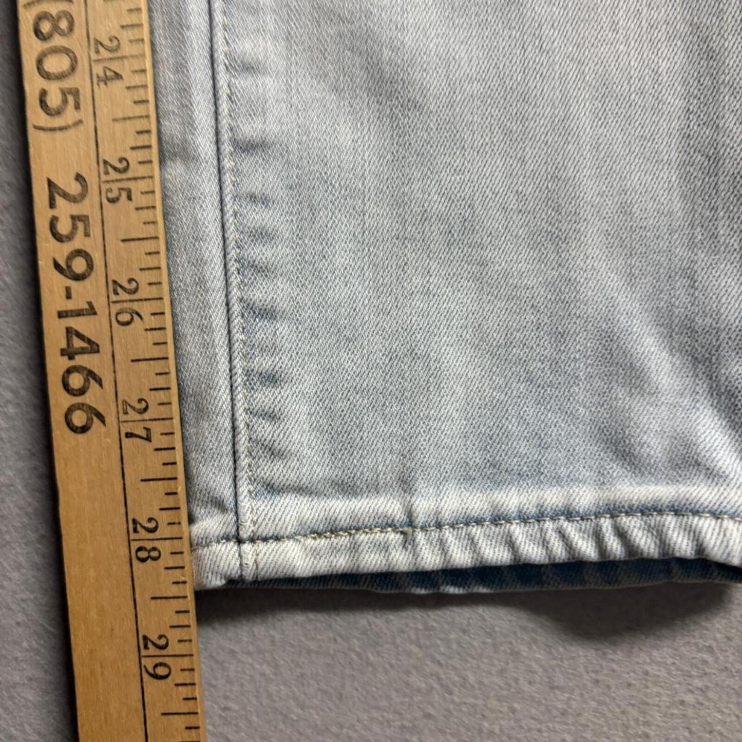 Levis 711 Skinny Jeans Womens 27x30 Light Wash Distressed Floral Patch Denim