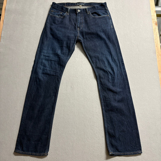 Banana Republic Vintage Straight Jeans Mens 33x34 Dark Wash Blue Denim Cotton