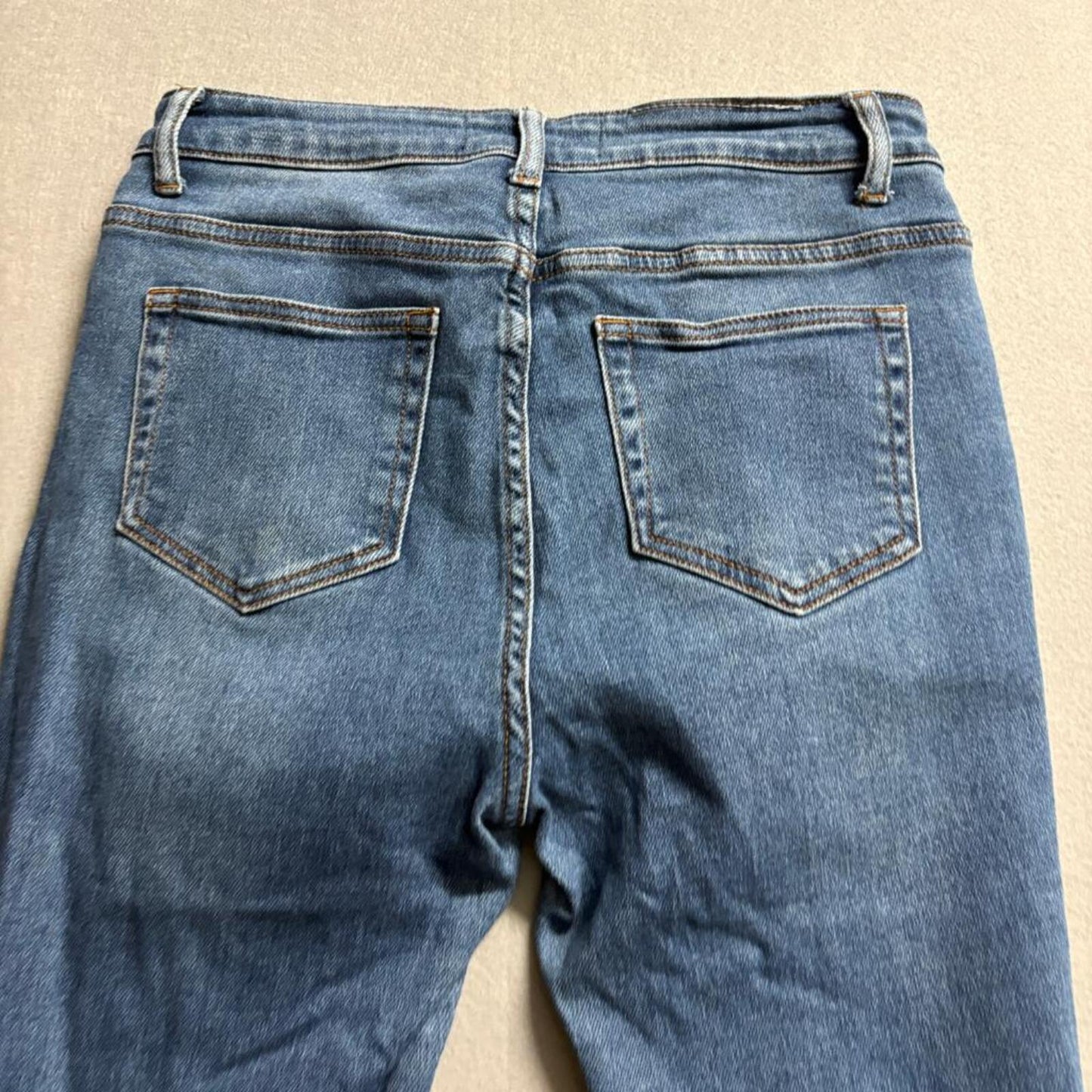 Monkey Ride Jeans Womens 9/29 Blue Distressed Skinny High Rise Denim