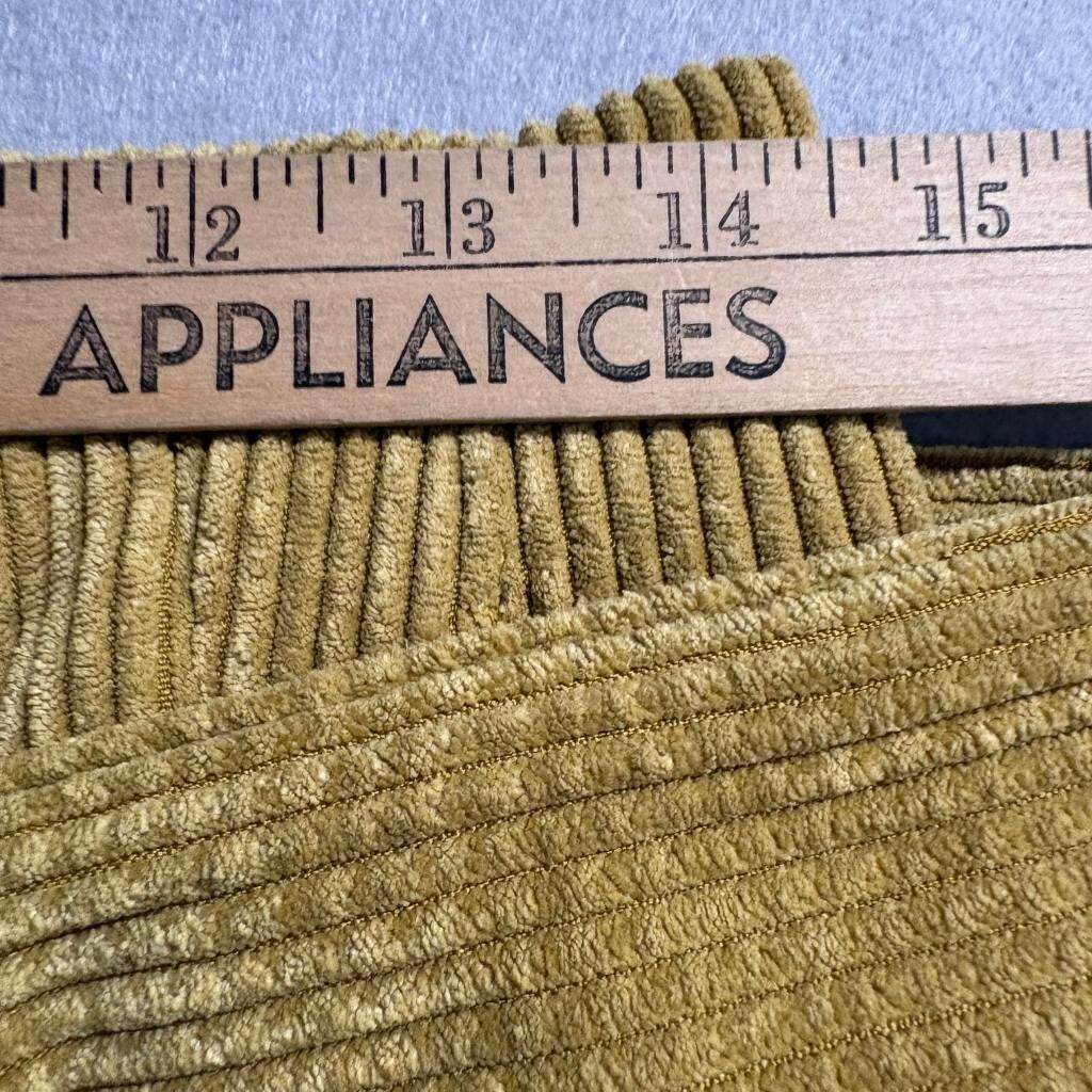 Wild Fable Corduroy Pants Womens 6 Yellow Gold High Rise Belted Tapered Pleated