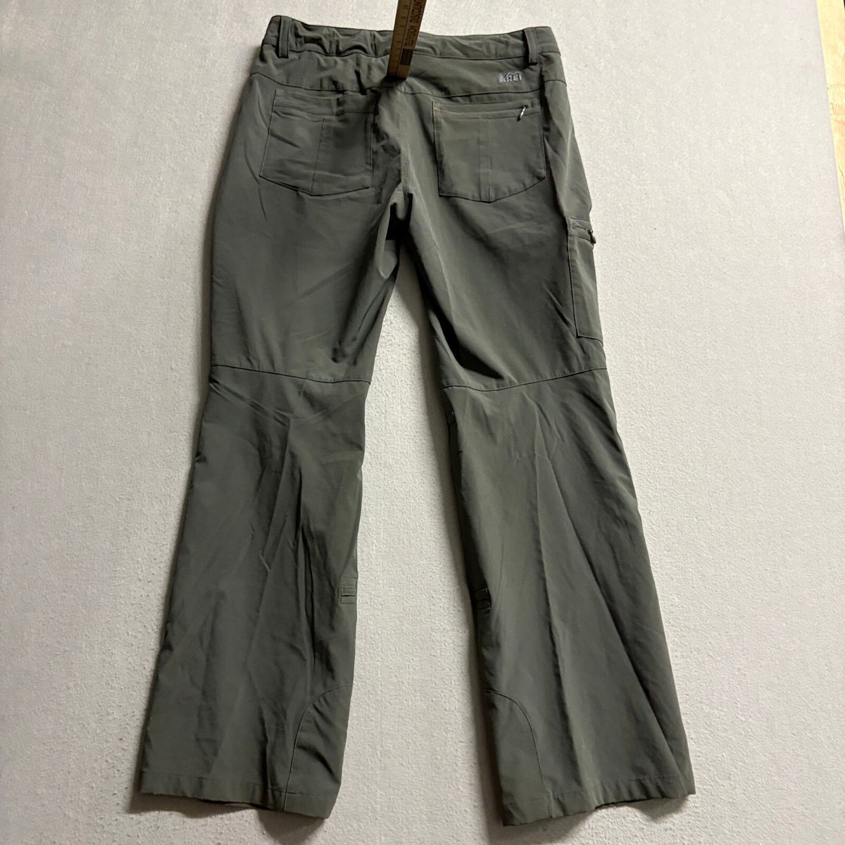 REI Womens Size 6 Petite Gray Hiking Pants Cargo Lightweight Outdoor Travel
