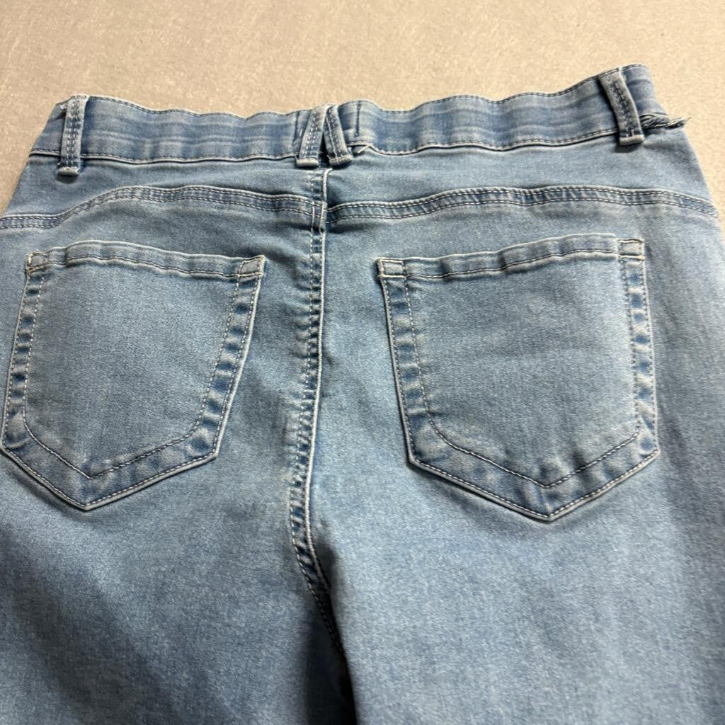 Angels Forever Young Jeans Womens 10/30 Blue Denim Stretch Straight Leg Pants