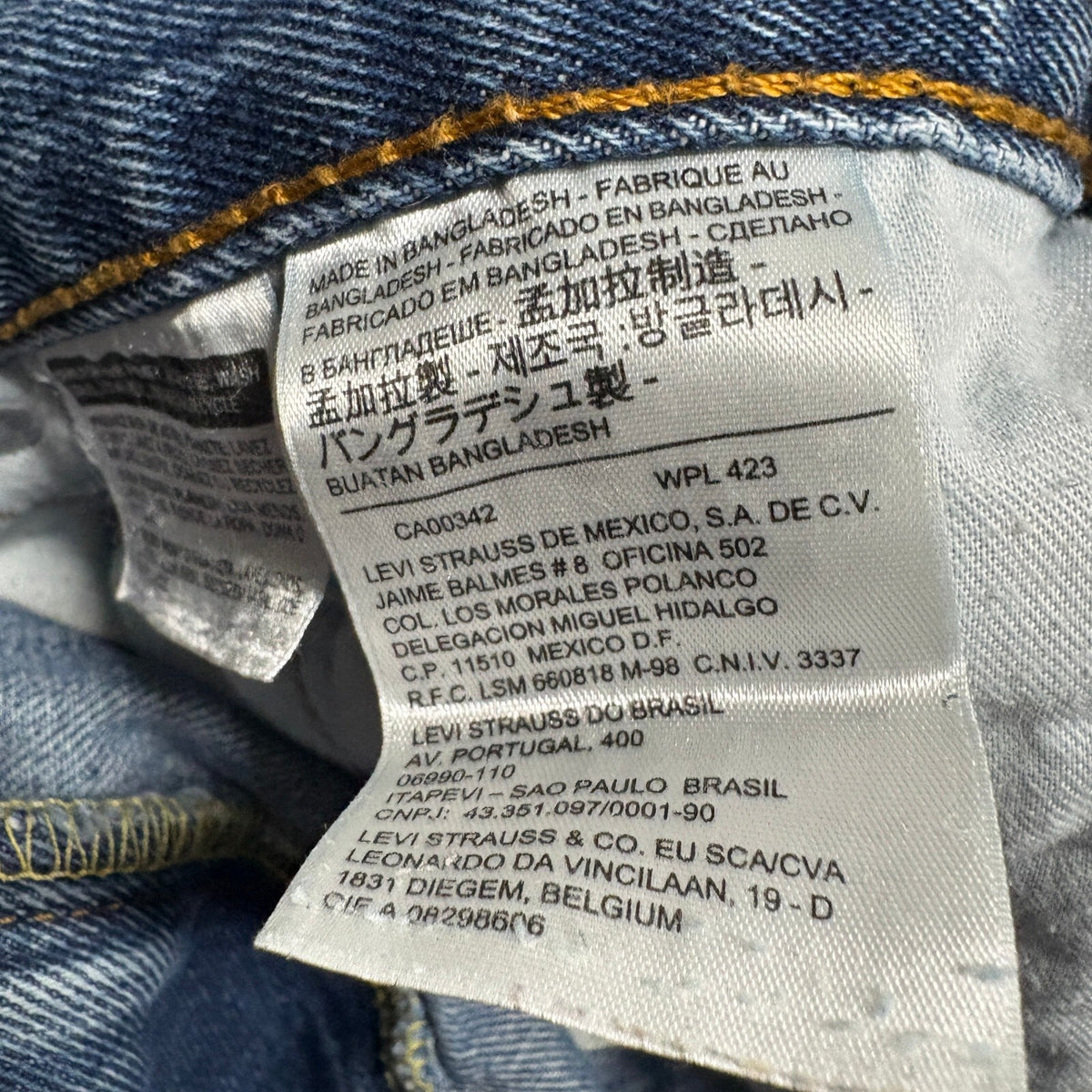 Levi's 505 Regular Fit Jeans Mens 34x29 Medium Wash Blue Denim Straight Leg