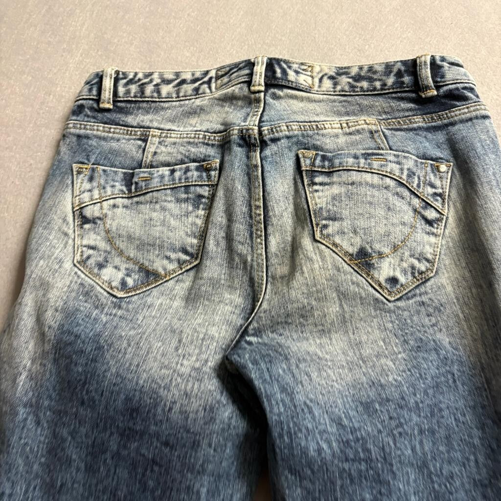 Karen Millen Skinny Jeans Womens US 6 Blue Acid Wash Denim Stretch