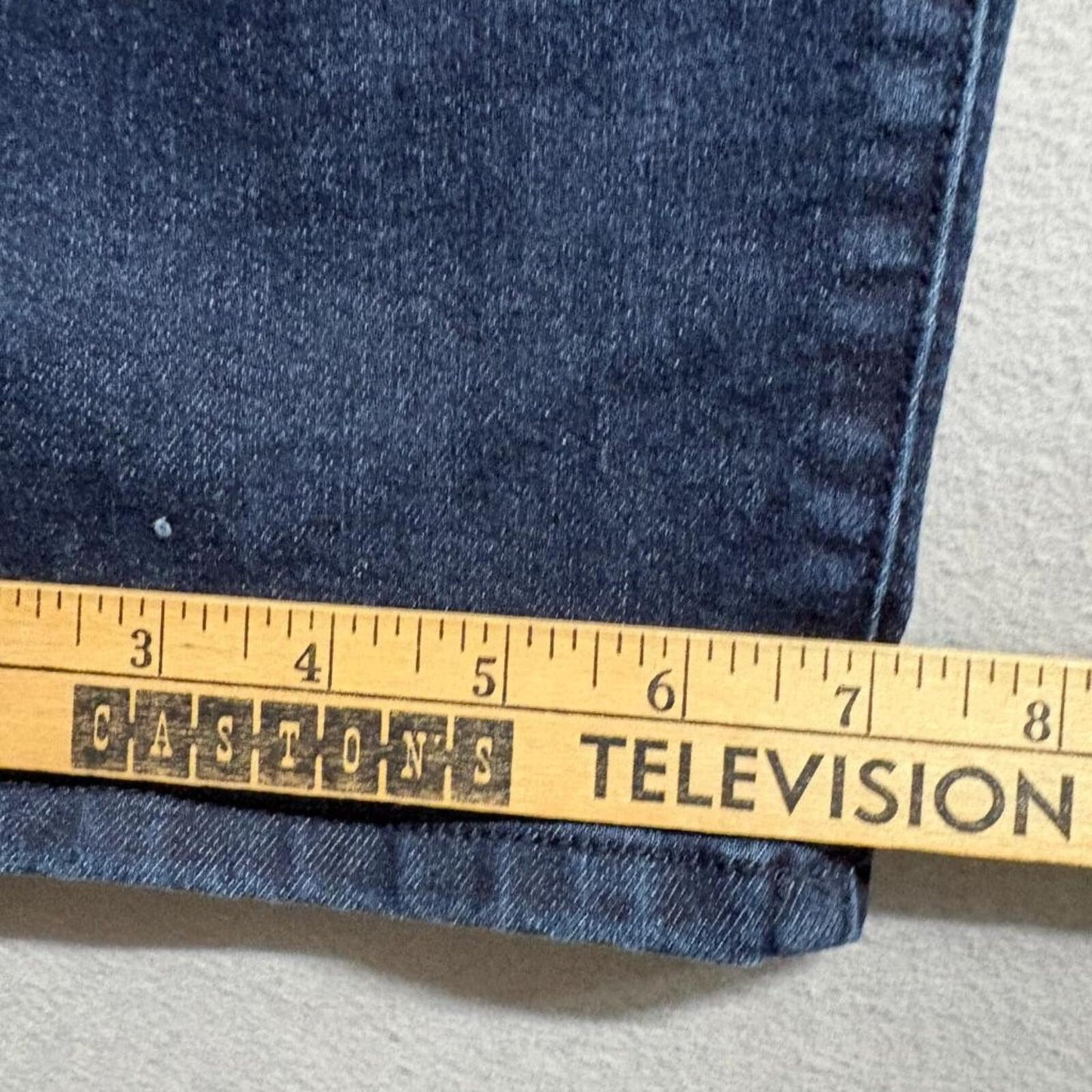 Terra & Sky Straight Leg Jeans Womens 16W Dark Wash Blue Stretch Denim