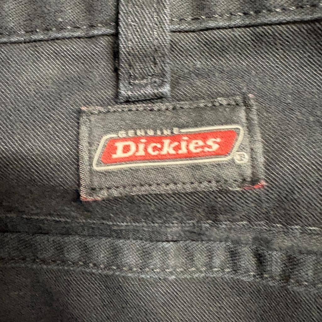 Dickies Double Knee Work Pants Mens 38x30 Black Loose Fit Carpenter Utility