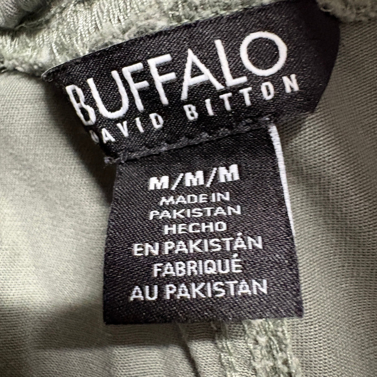 Buffalo David Bitton Cargo Pants Womens Medium Green Tencel Blend Drawstring