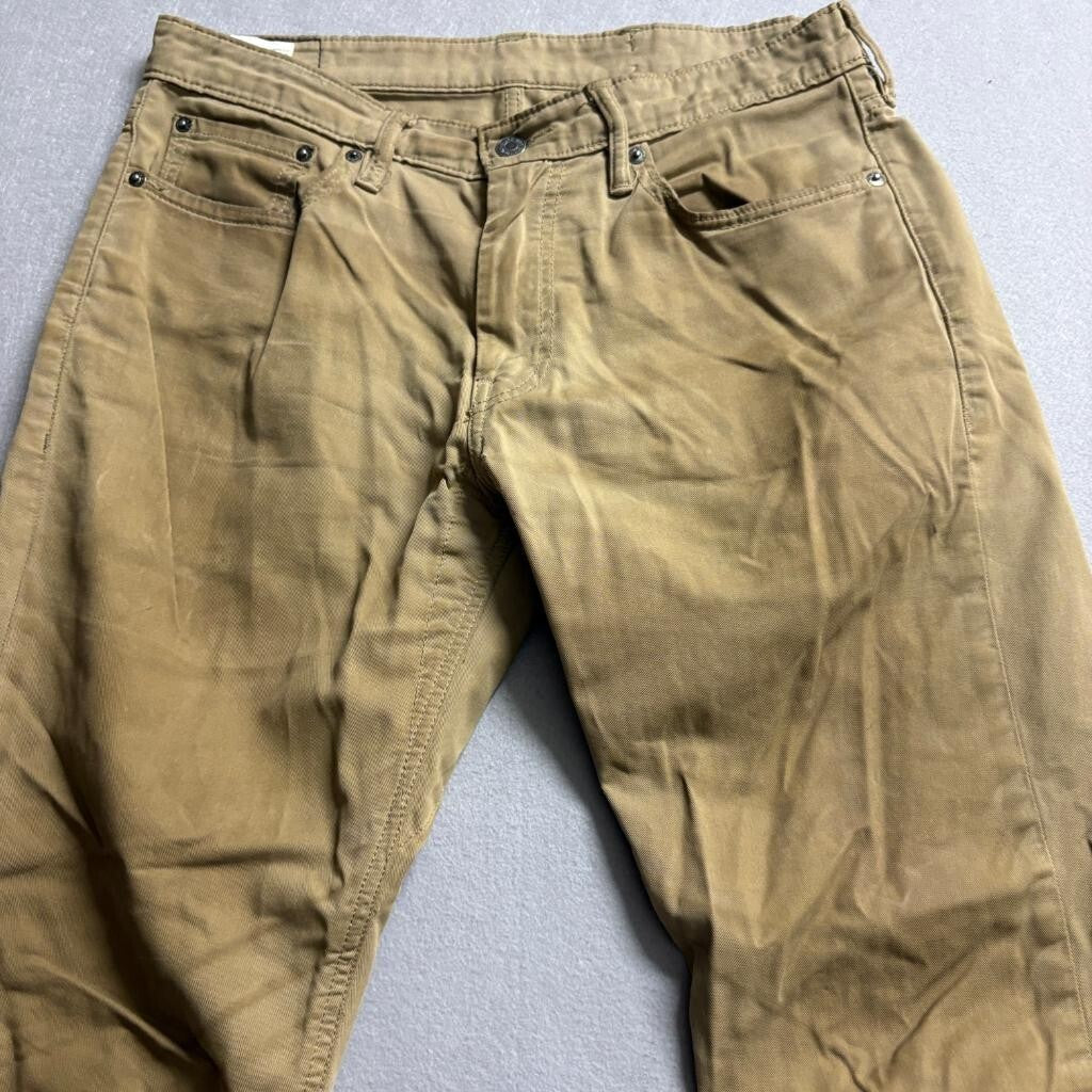 Levis 511 Slim Fit Jeans Mens 32x32 Brown Khaki Denim Pants