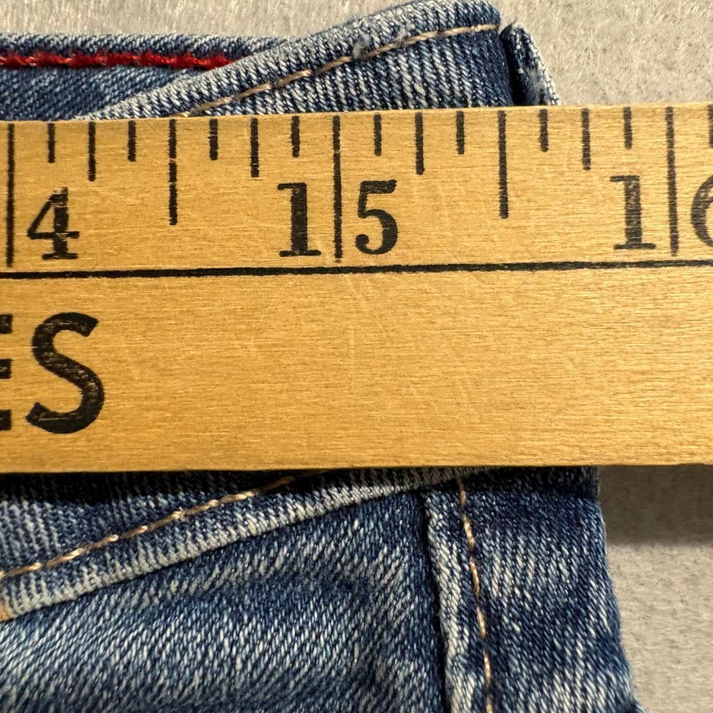 Nautica Jeans Womens Size 4 Blue Denim Stretch Raw Hem Ankle Skinny Jeans