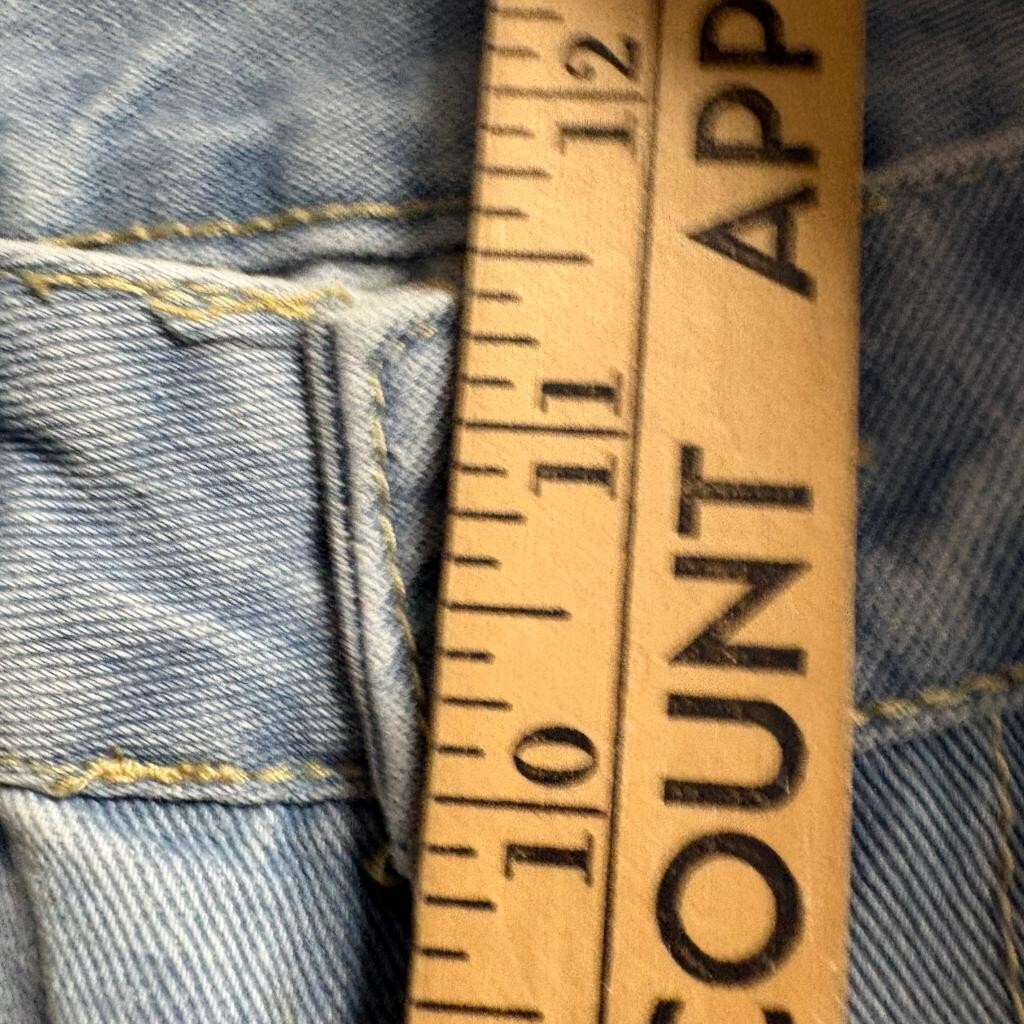 Fashion Jeans Womens Small Light Wash Denim Wide Leg High Rise Blue Cotton Blend