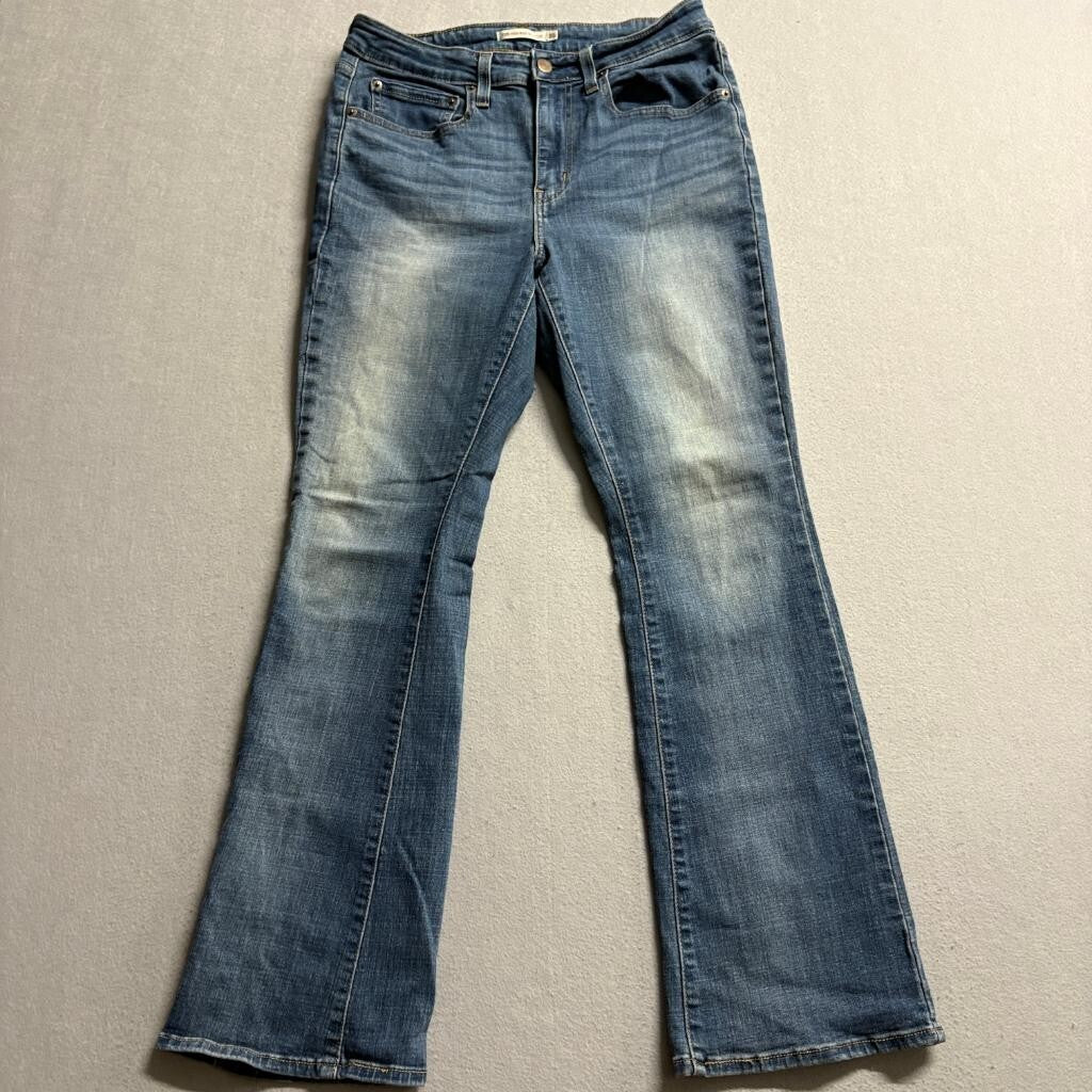Levi's 725 High Rise Bootcut Jeans Womens 30x30 Blue Denim Stretch WaterLess