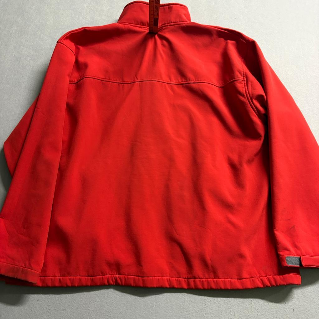 Nebraska Cornhuskers Russell Athletic Softshell Jacket Mens 2XL Red Fleece Lined