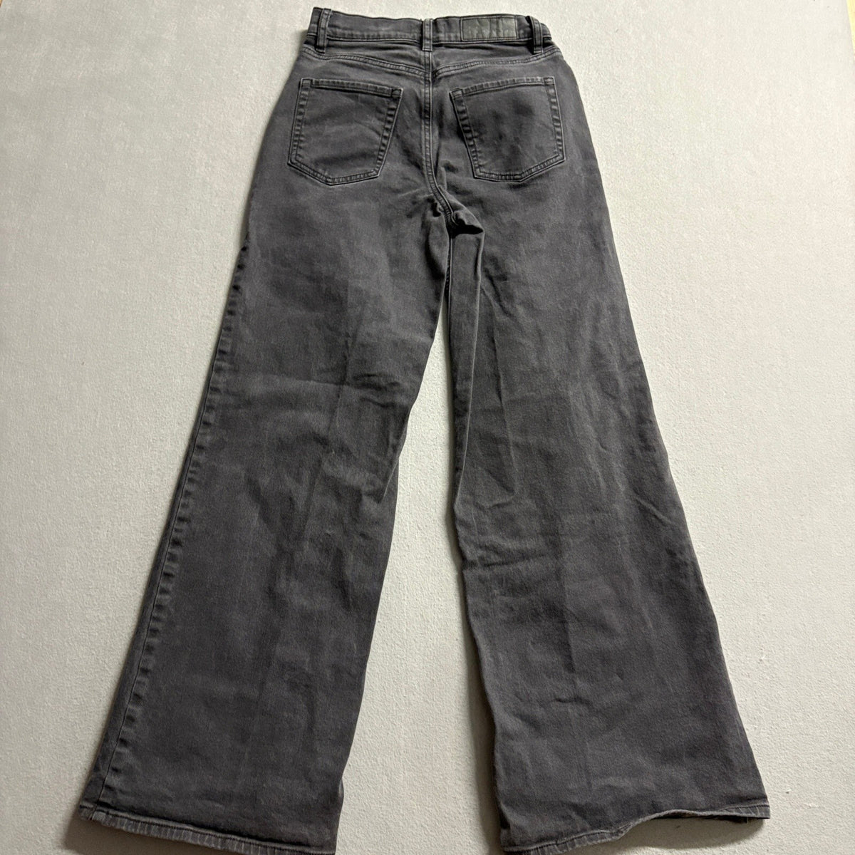 PacSun Stretch Wide Leg Jeans Womens Size 25 Gray Denim High Rise
