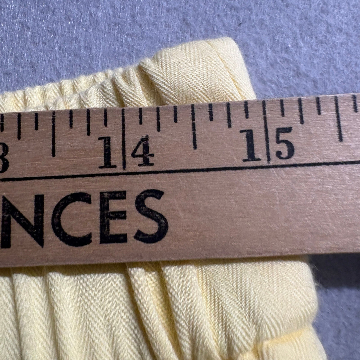 LOFT Outlet Yellow Cotton Straight Leg Elastic Waist Pants Size Medium