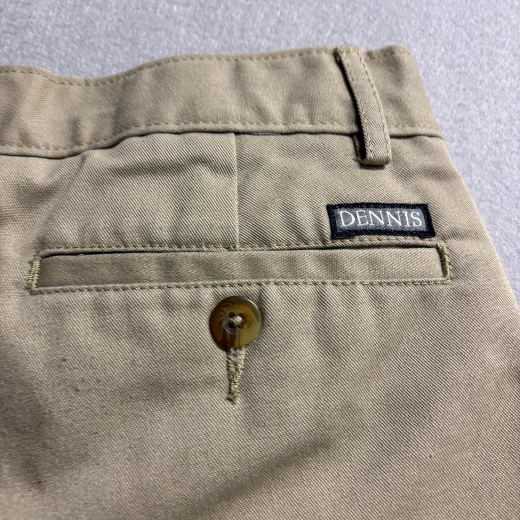 Irvington by Dennis Mens Chino Shorts Size 28 Khaki Tan Flat Front Casual