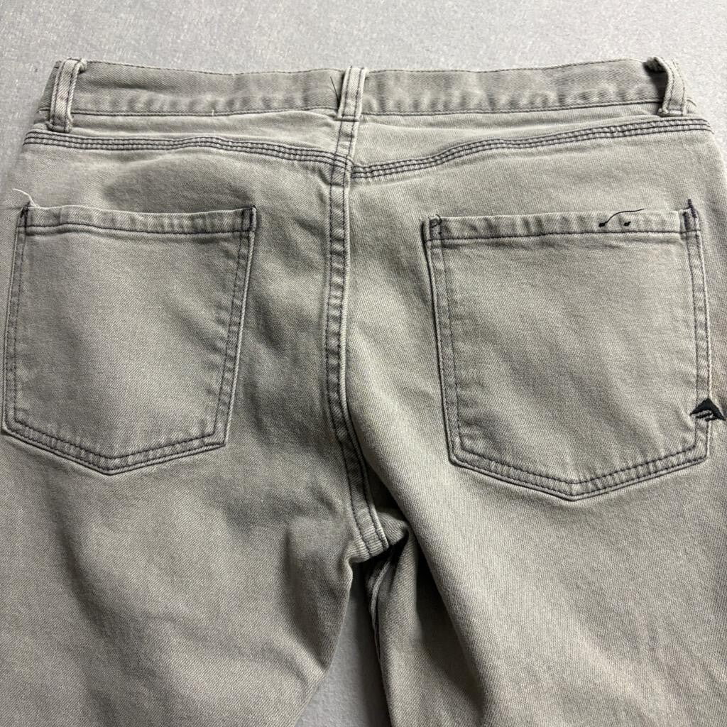 Emerica Prohibit Slim Mens Jeans Size 30x30 Gray Denim Skateboard Skate Pants