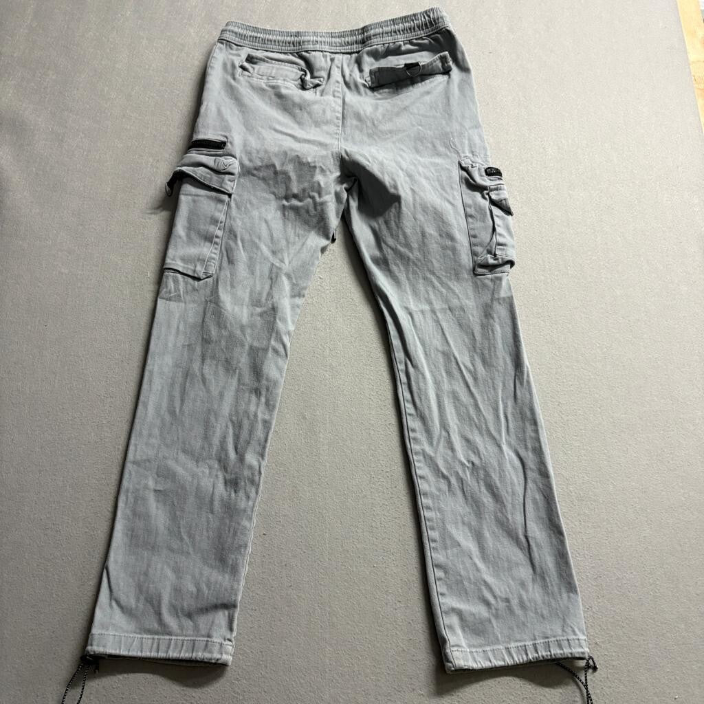 Brooklyn Cloth Cargo Pants Womens Small Gray Cotton Blend Drawstring Elastic