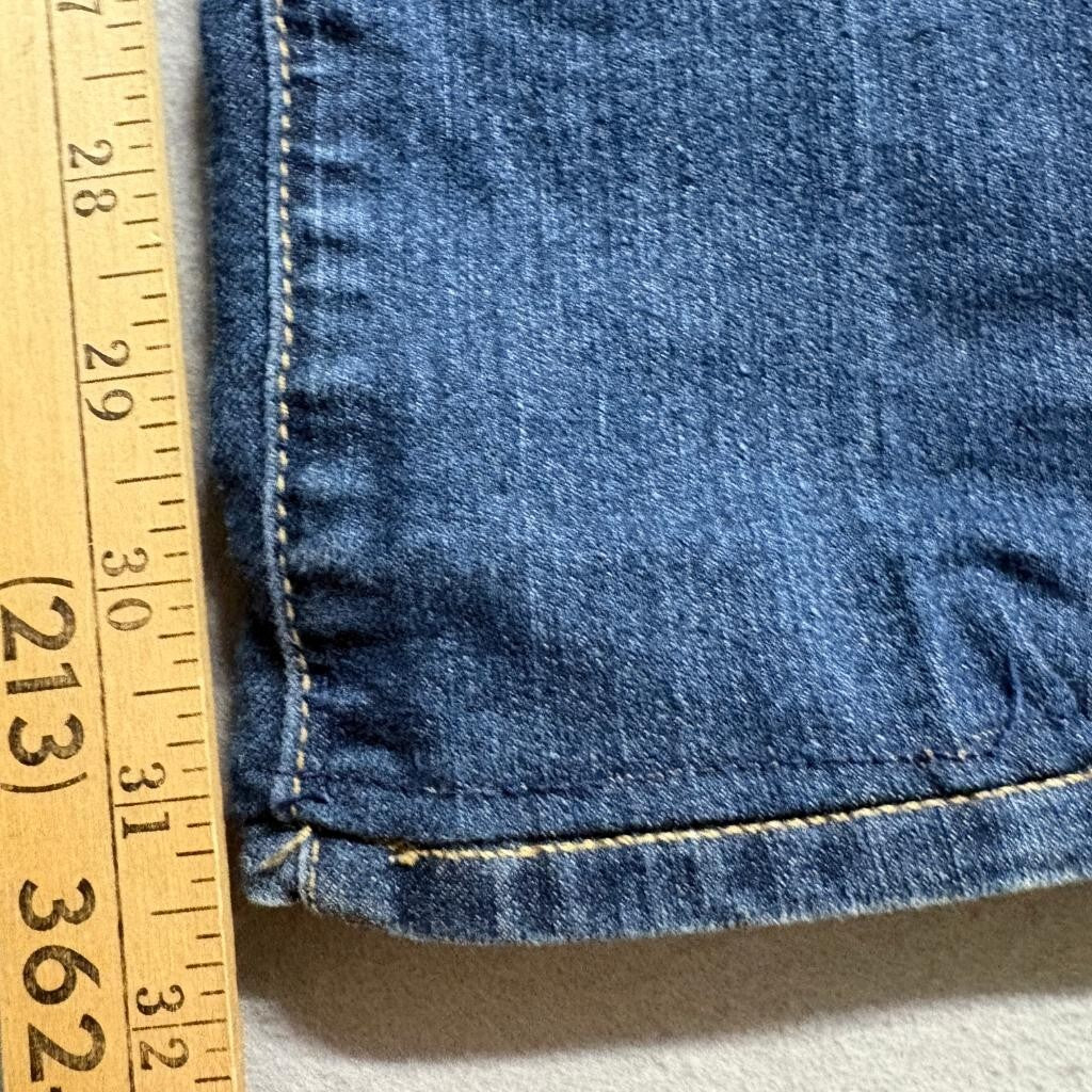 Paige Premium Denim Peg Straight Jeans Womens Size 25 Blue Stretch Made in USA