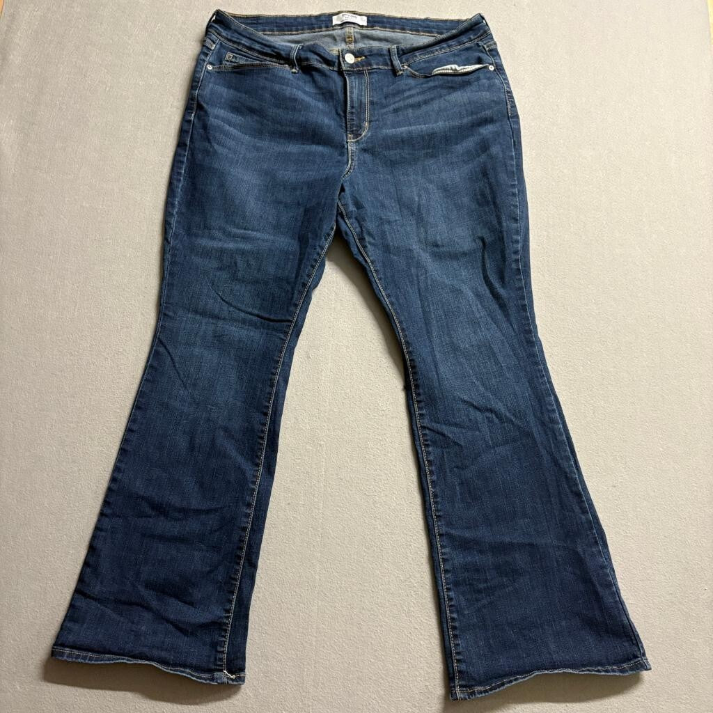 Denizen from Levis Womens 16S Blue Mid Rise Bootcut Jeans Stretch W33 L28