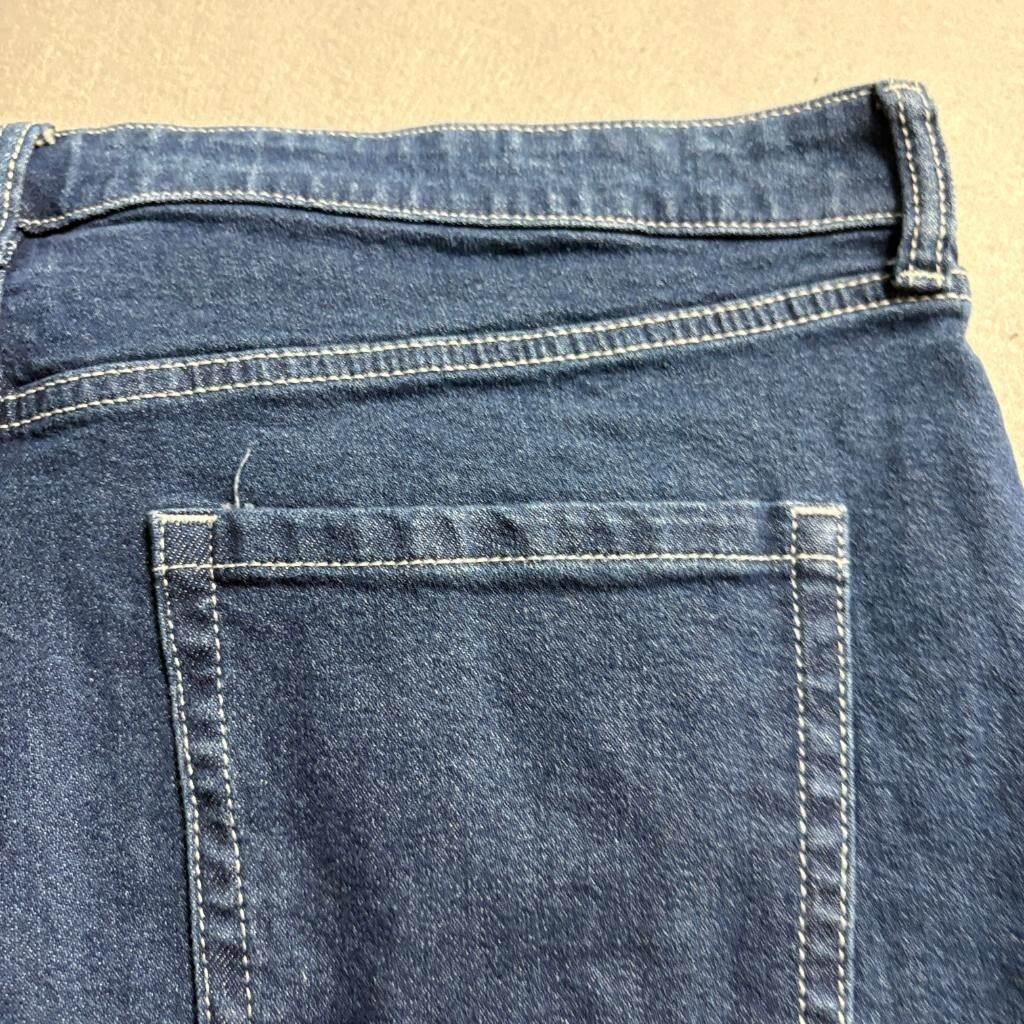Wild Fable Super High Rise Straight Jeans Womens Size 18 Blue Denim Stretch