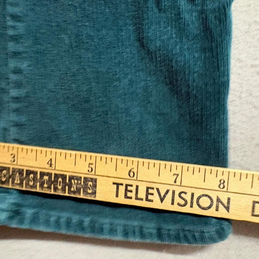 Kut from the Kloth Corduroy Pants Womens Size 6 Green Bootcut Stretch Cord