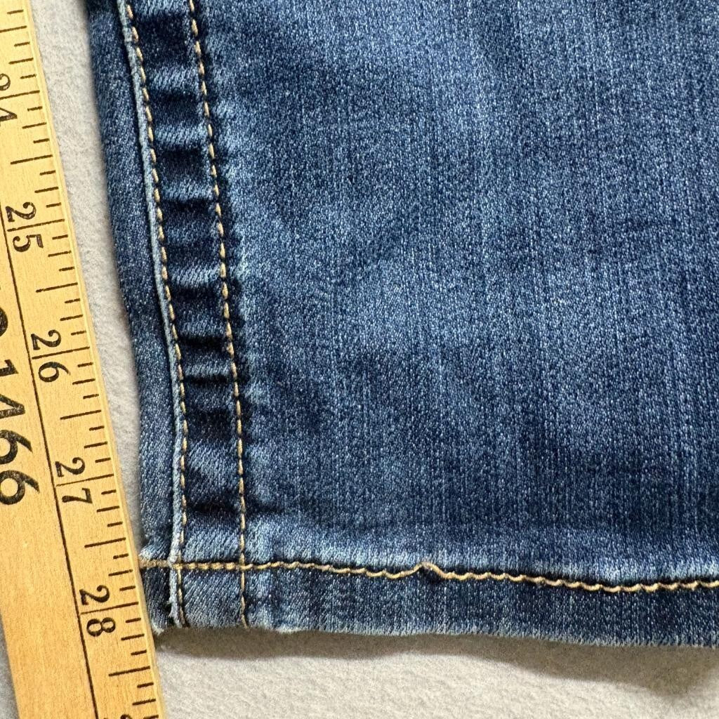 Seven7 Skinny Jeans Womens 8 Blue Denim Stretch Mid Rise Five Pocket