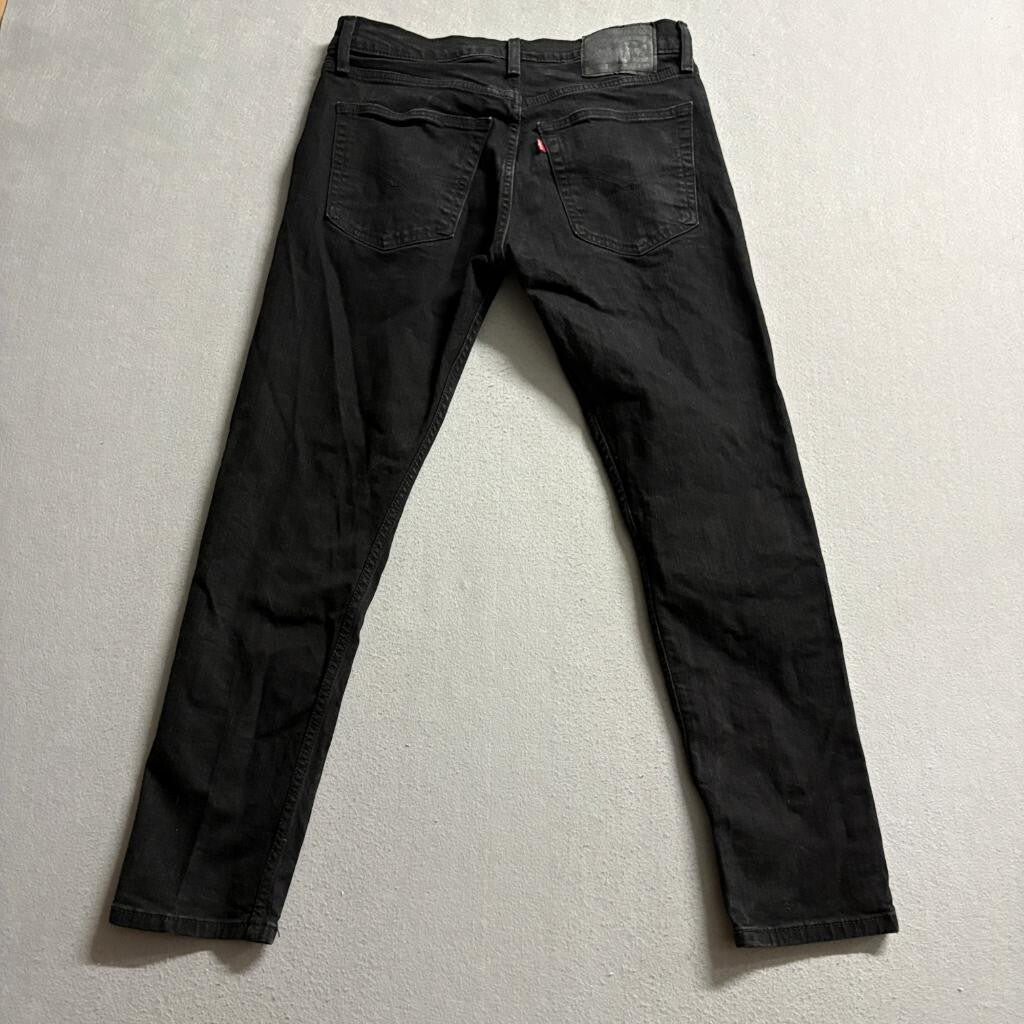 Levi's 512 Slim Taper Jeans Mens 32x30 Black Denim Stretch Pants PC9-28833-0287
