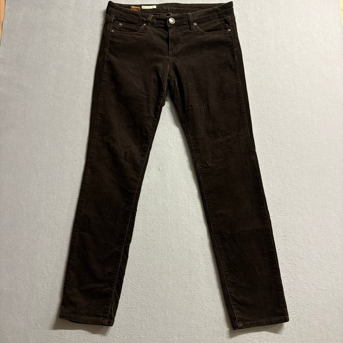 KUT from the Kloth Diana Skinny Corduroy Pants Womens Size 8 Brown Stretch